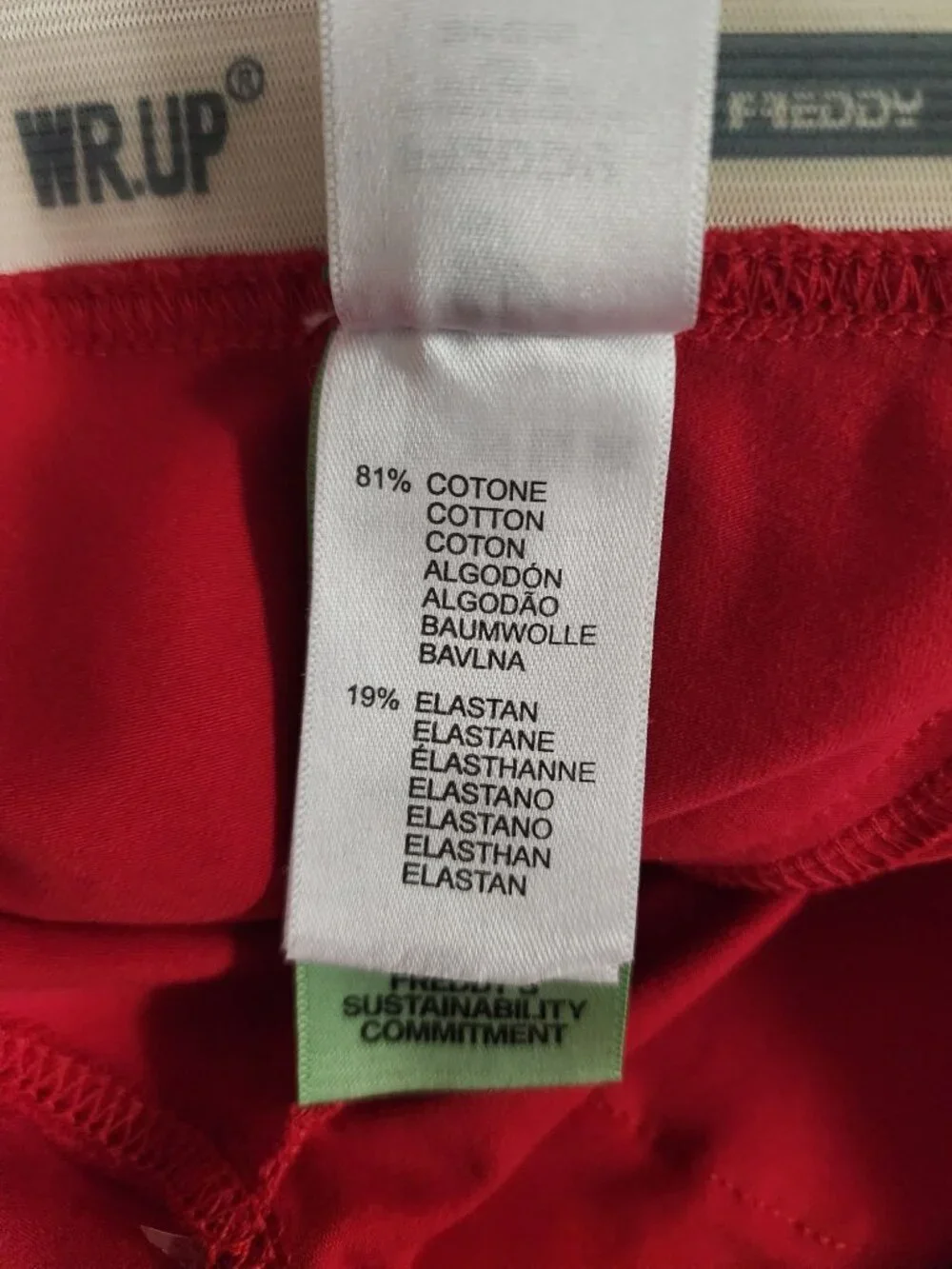 Freddy WRUP red core mid rise ankle pants S/4 - Picture 5 of 6